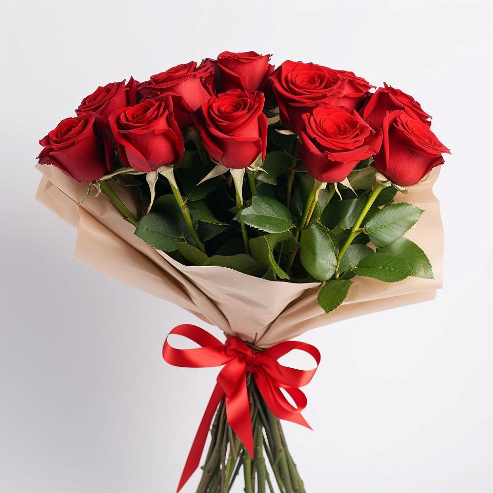 Букет 11 Красных роз Эдлесс Лав в Прохладном