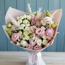 Букет цветов из:  Альстромерии и Розы в Прохладном